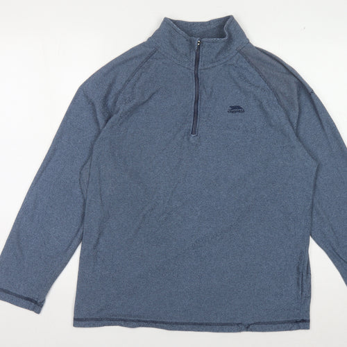 Trespass Men’s Blue XL Logo Fleece Sweatshirt