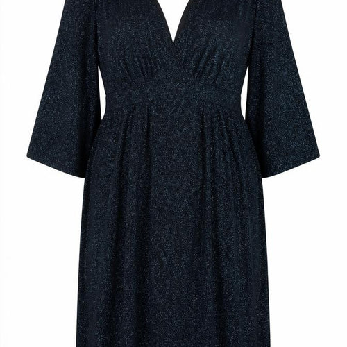 ASOS Women's Black Glitter V-Neck Party Dress Size 8
