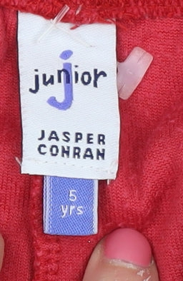 Jasper Conran Girls Red Shorts Size 5 Years