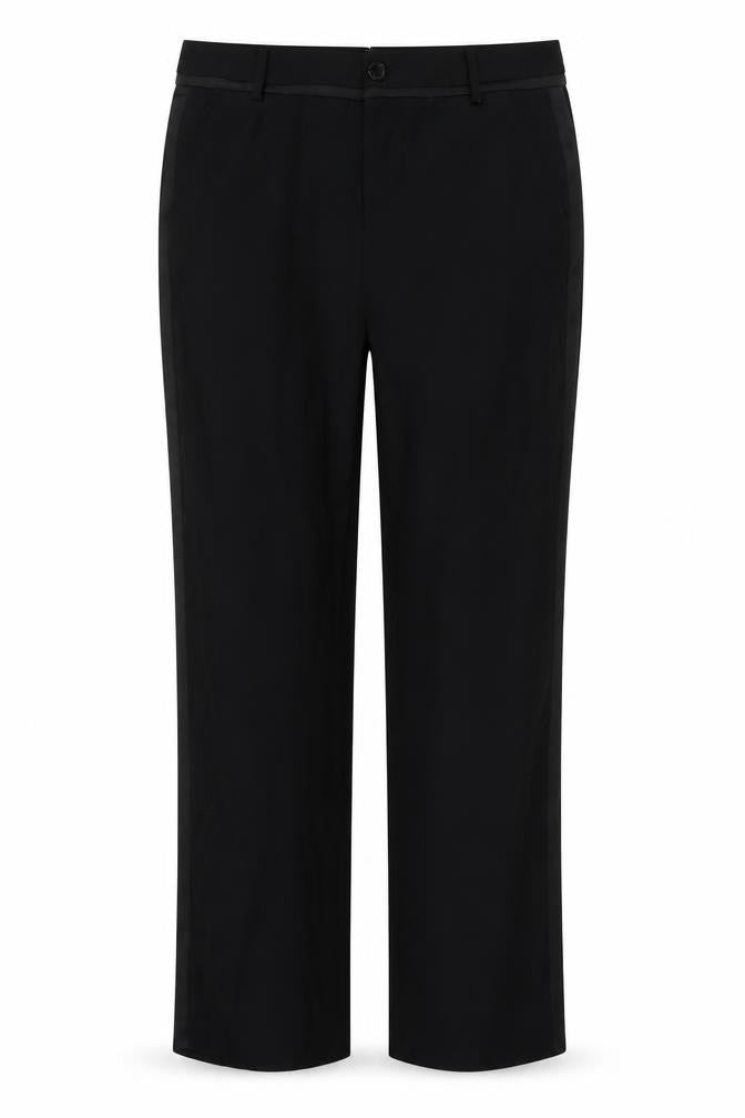 Front view of Guess Women's Black Straight Trousers -, size 29