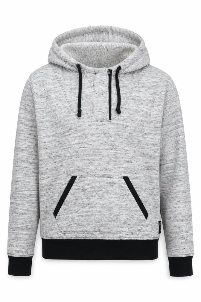 Front view of Converse Men's Grey Hoodie Pullover, size S
