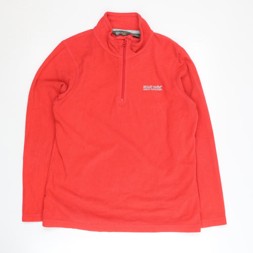 Regatta Women's Red Fleece Pullover Sweatshirt Size 12