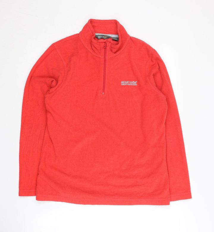 Regatta Women's Red Fleece Pullover Sweatshirt Size 12