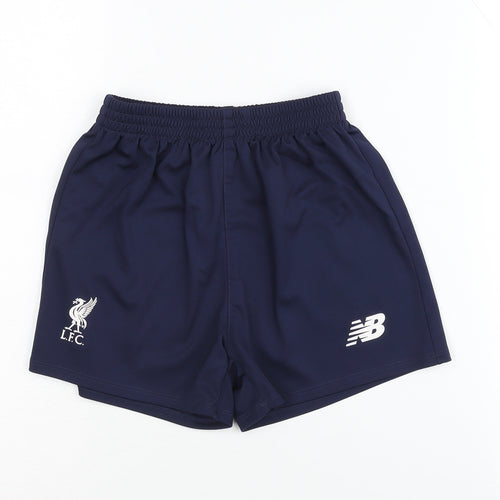 New Balance Boys Blue Athletic Football Shorts 6-7 Years