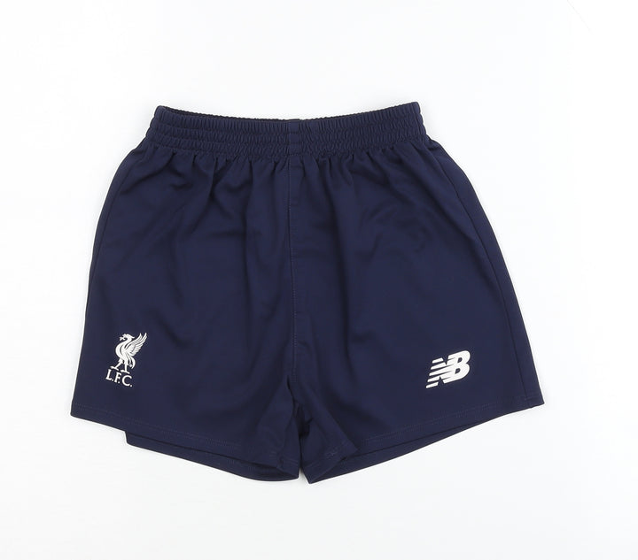New Balance Boys Blue Athletic Football Shorts 6-7 Years