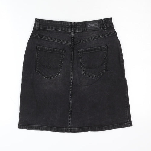 SuperDry Women's Black Denim Skirt XS