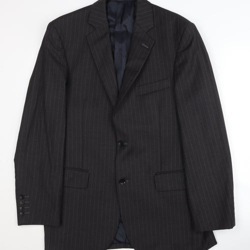 Austin Reed Men's Grey Striped Blazer 40R