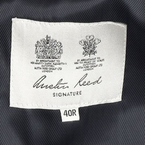 Austin Reed Men's Grey Striped Blazer 40R