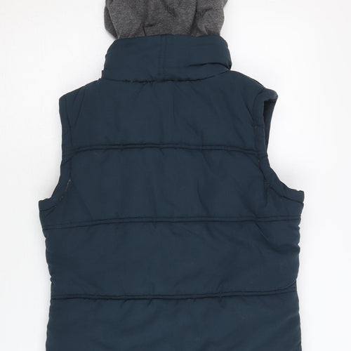 Kangol Women's Blue Hooded Waistcoat Size 10
