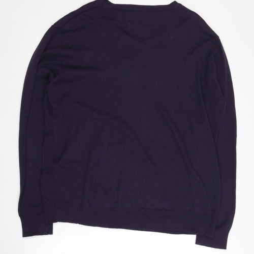 St George by Duffer Men's Blue XL Pullover Jumper