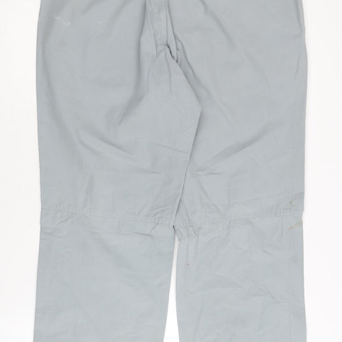 Guise Men's Grey Casual Trousers S Elastic Waist