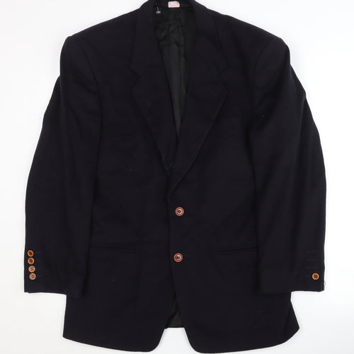 Dehavilland Men's Black Blazer Jacket, Size 38R