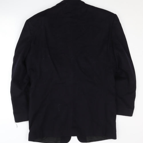 Dehavilland Men's Black Blazer Jacket, Size 38R