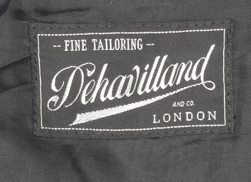 Dehavilland Men's Black Blazer Jacket, Size 38R