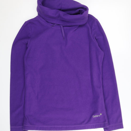 Gelert Women's Purple Hoodie, Size 8, Cowl Neck, New