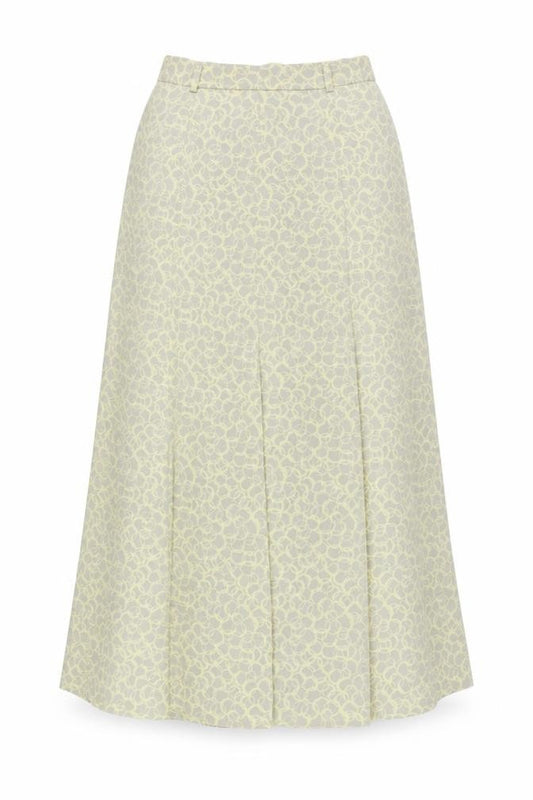 Front view of Viyella Women's Multicoloured A-Line Skirt UK 10