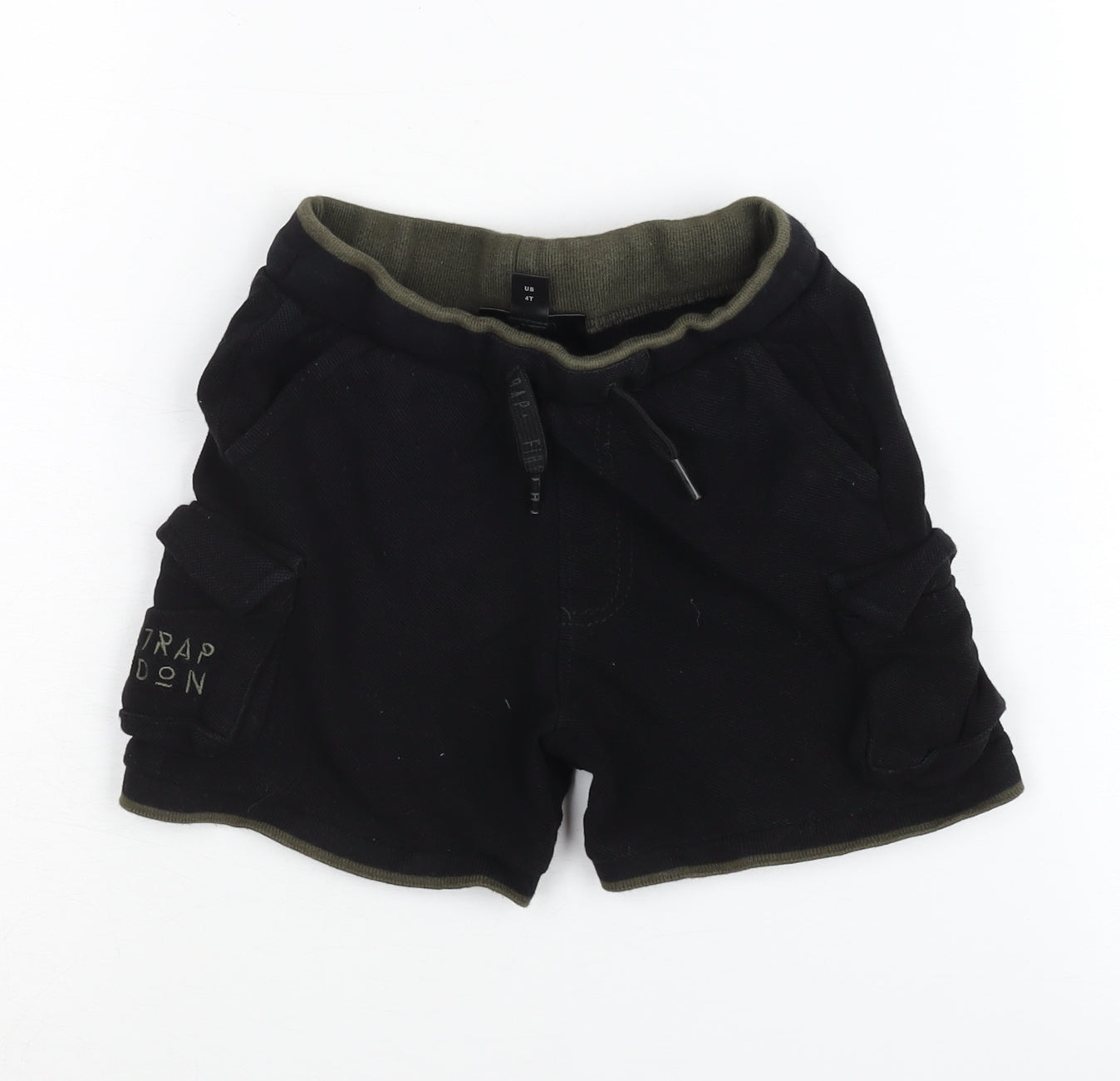 Firetrap Boys Black Cargo Shorts 3-4 Years