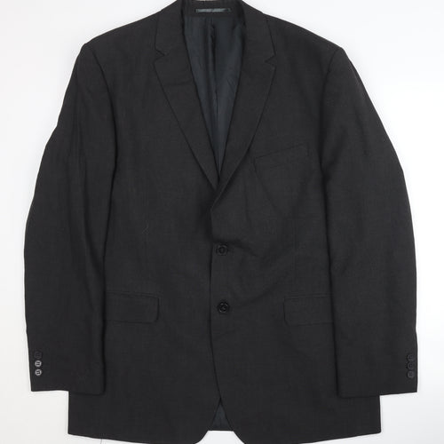 Thomas Nash Men's Black Blazer, Size 44, Formal Style