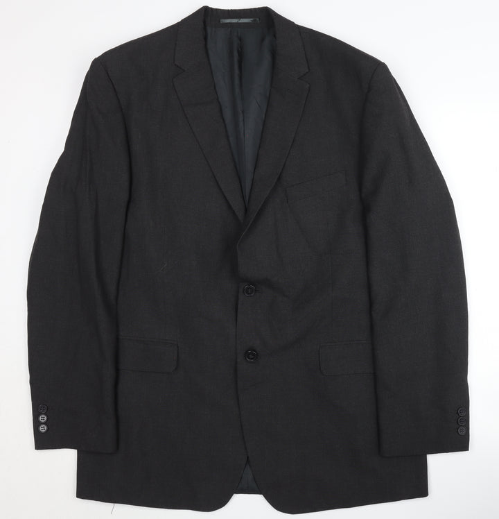 Thomas Nash Men's Black Blazer, Size 44, Formal Style