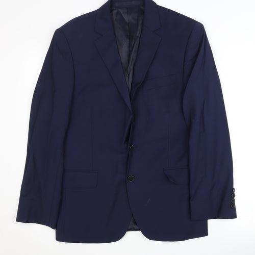 Austin Reed Men's Blue 38S Wool Blazer Formal