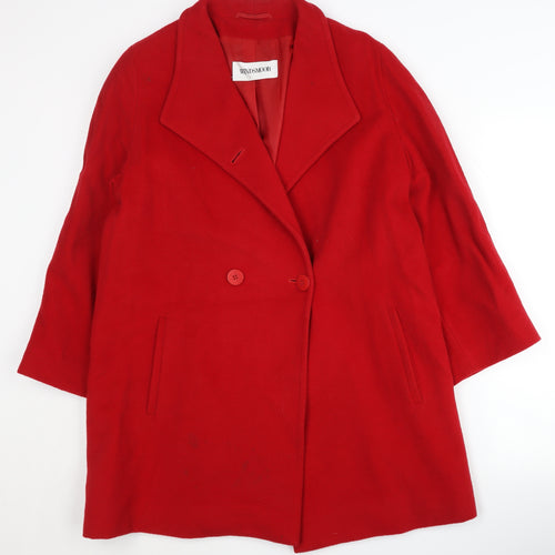 Windsmoor Women's Red Wool Overcoat Size 10
