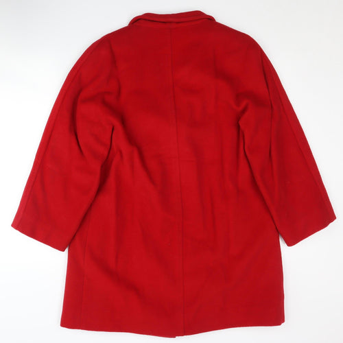 Windsmoor Women's Red Wool Overcoat Size 10