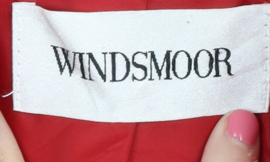 Windsmoor Women's Red Wool Overcoat Size 10