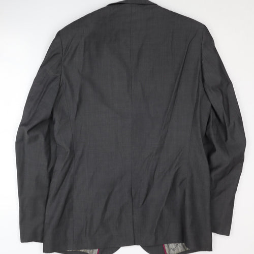 White Label Men's Grey Blazer 42L Long Jacket