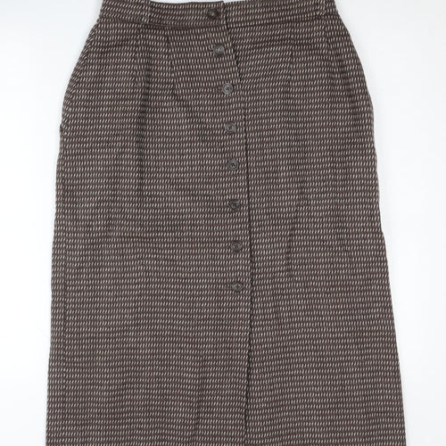 Windsmoor Women's Brown Wool Pencil Skirt, Size 14
