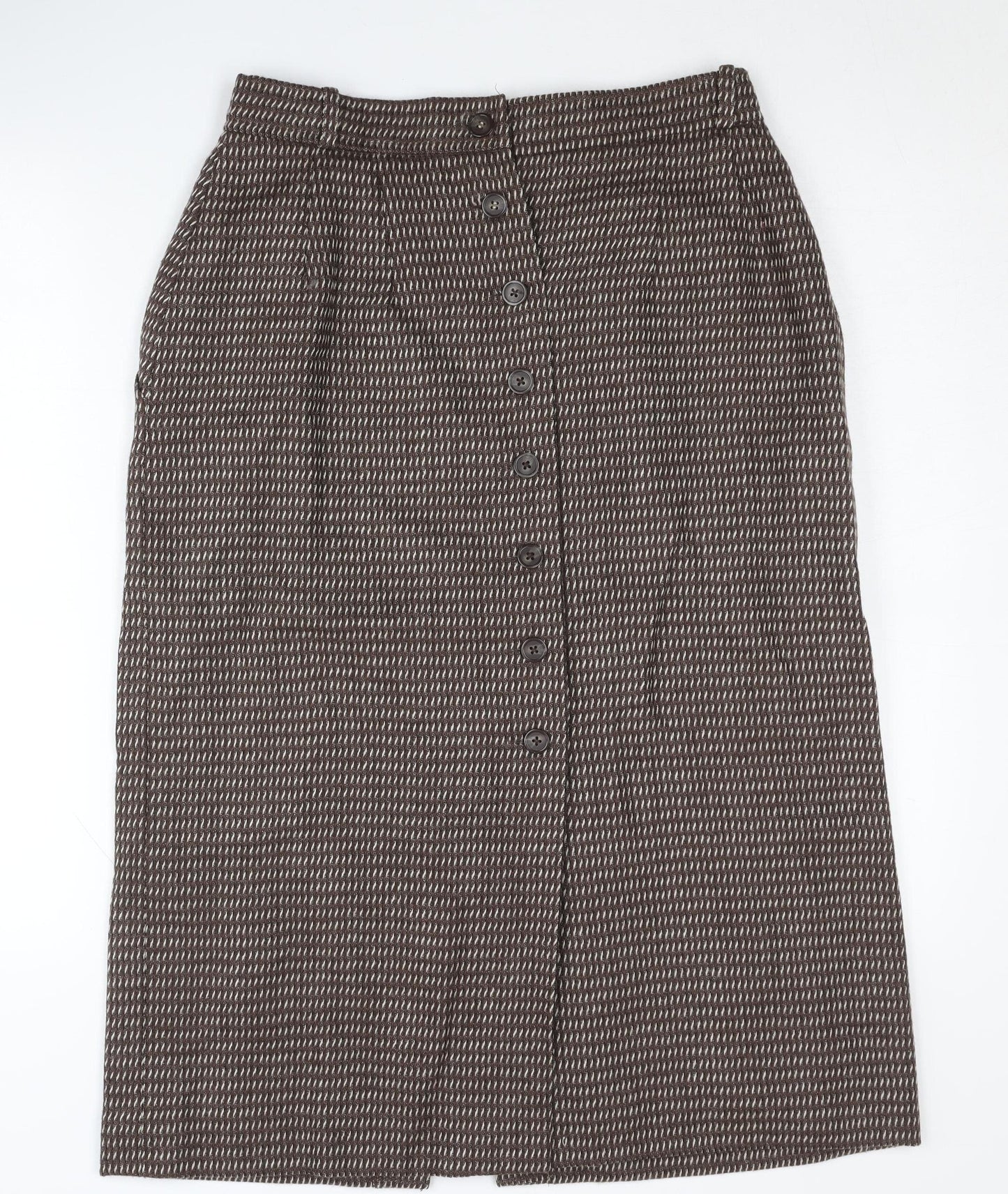 Windsmoor Women's Brown Wool Pencil Skirt, Size 14