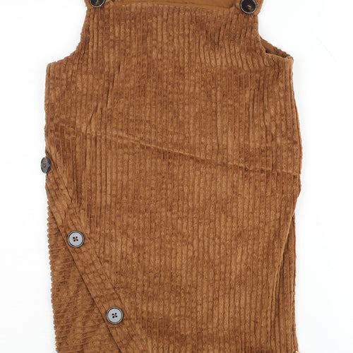Firetrap Girls Brown Corduroy Pinafore Dress, Size 13 Years