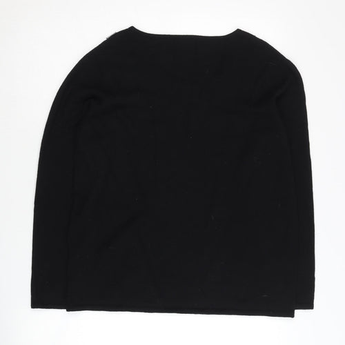 Jeff Banks Women's Black Sequined Pullover Jumper L
