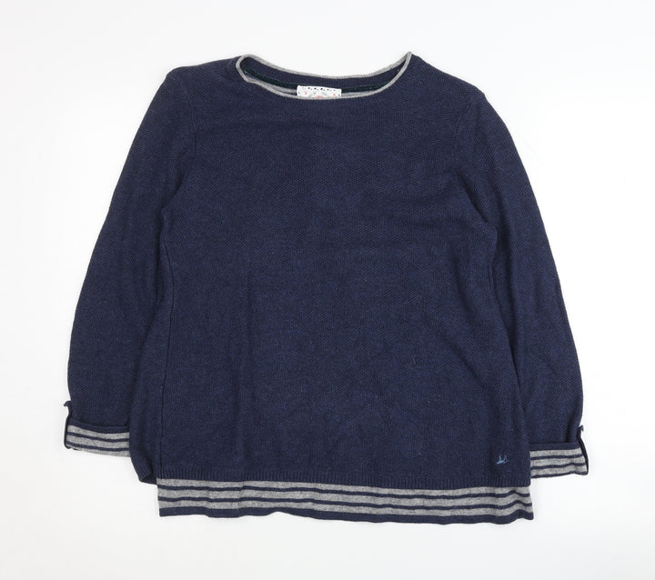 Matinray Women's Blue Knit Pullover Jumper Size 10