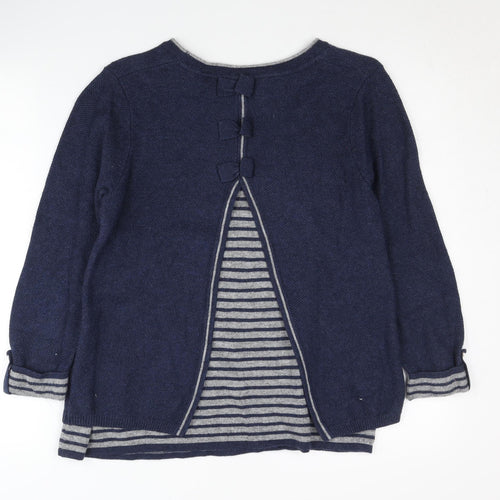 Matinray Women's Blue Knit Pullover Jumper Size 10