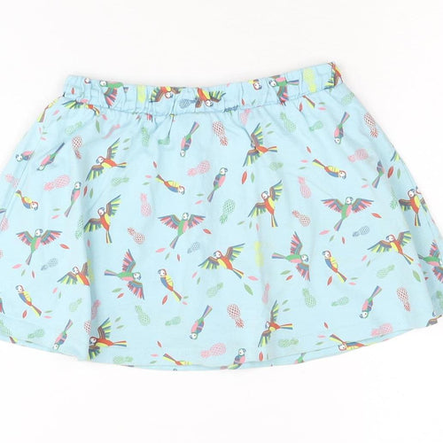 Mountain Warehouse Girls Blue Parrot Skater Skirt 5-6 Years