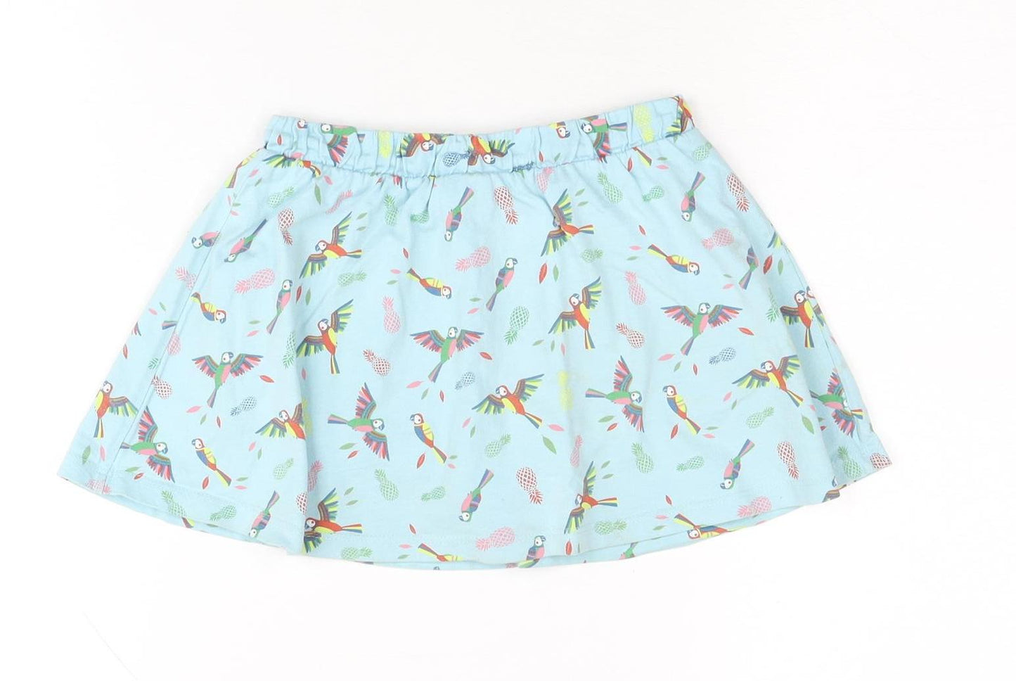 Mountain Warehouse Girls Blue Parrot Skater Skirt 5-6 Years