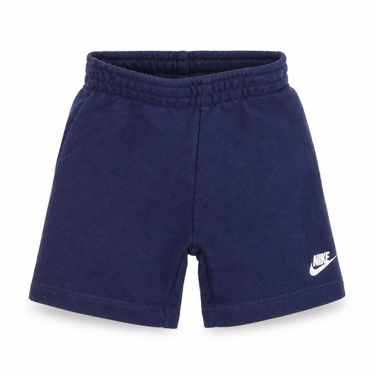 Front view of Nike unisex baby blue shorts 24 months sports casual