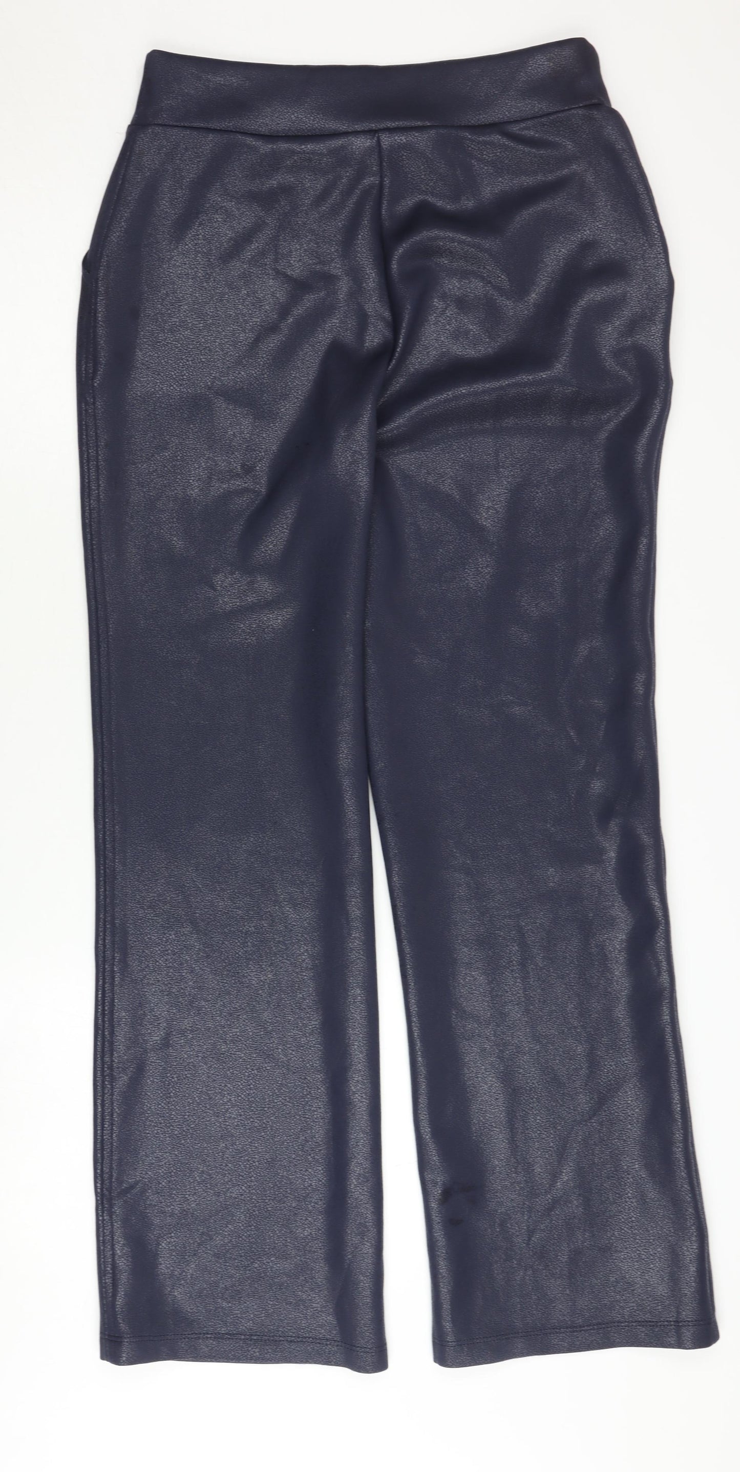 Kim & Co Women's Blue Straight Trousers M