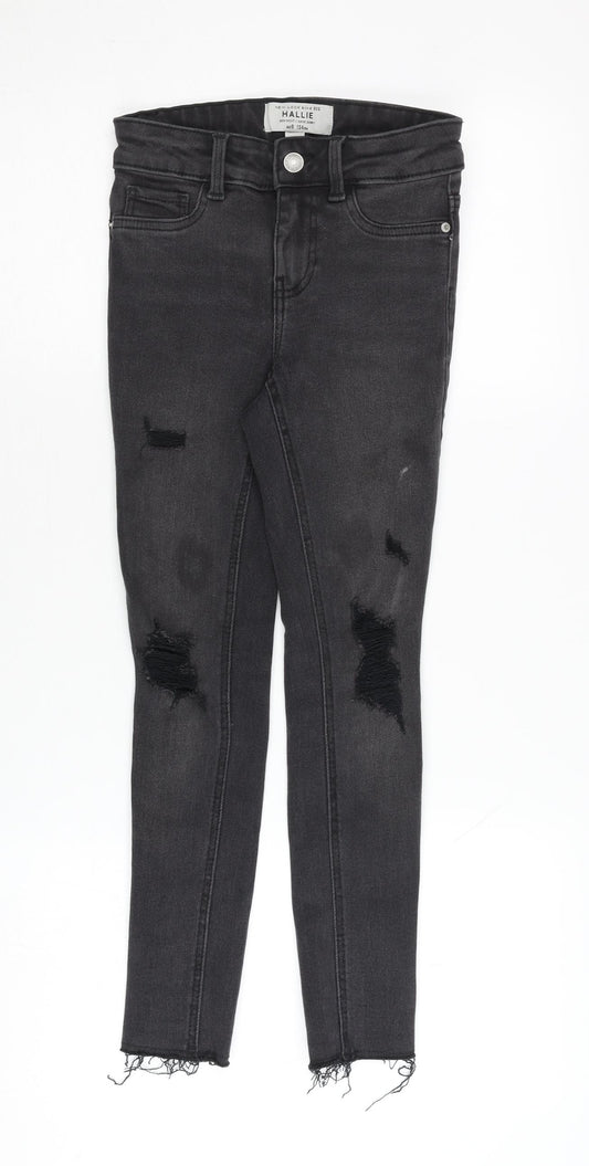 New Look Girls Black Skinny Ripped Jeans Age 9 Years