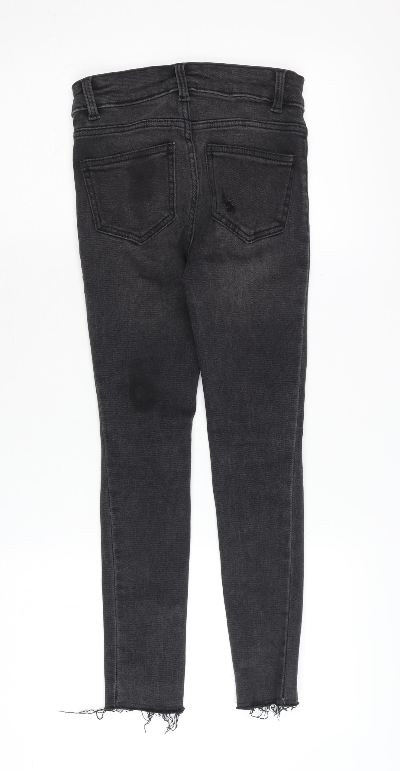 New Look Girls Black Skinny Ripped Jeans Age 9 Years
