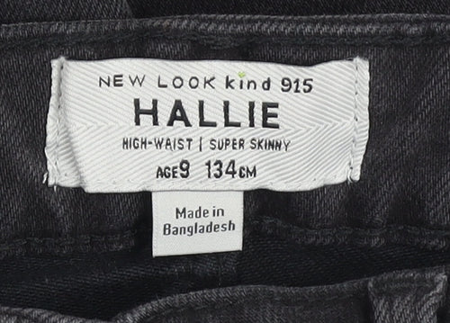New Look Girls Black Skinny Ripped Jeans Age 9 Years