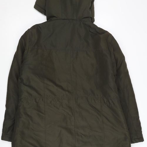 CLASSIC Women Green Parka Jacket Size 18 with Hood