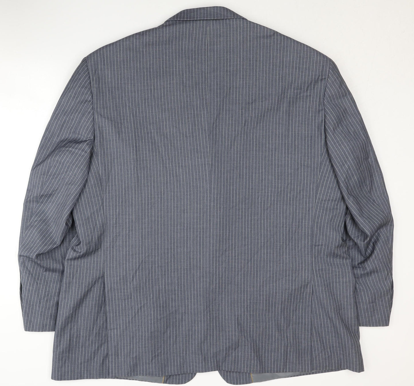 M.G. Men's Grey Striped Suit Jacket Size 52 Formal Wear