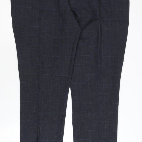 Next Men's Black Dress Pants L Check Style