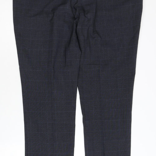 Next Men's Black Dress Pants L Check Style