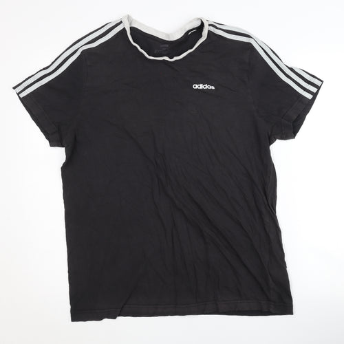 Adidas Men's Black XL Crew Neck Short Sleeve T-Shirt
