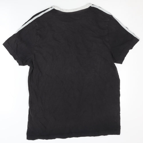 Adidas Men's Black XL Crew Neck Short Sleeve T-Shirt