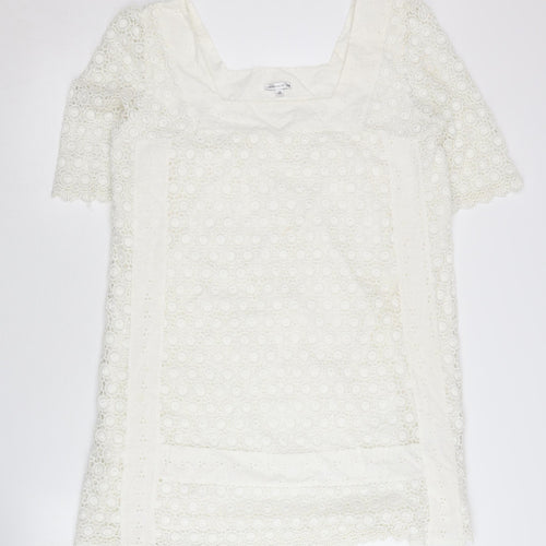 Marks and Spencer Women's White Lace Dress UK 14