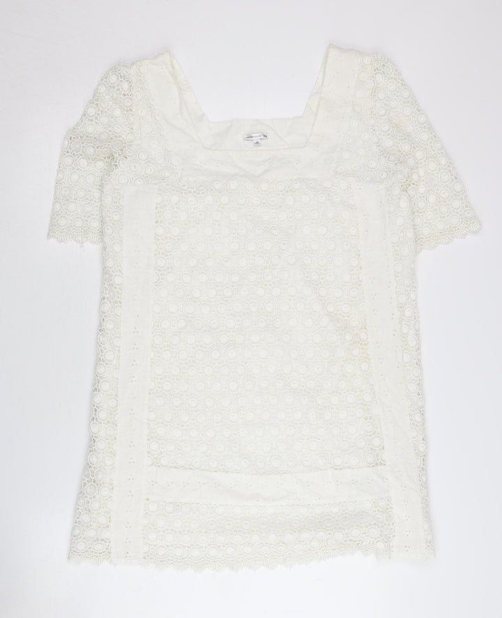 Marks and Spencer Women's White Lace Dress UK 14
