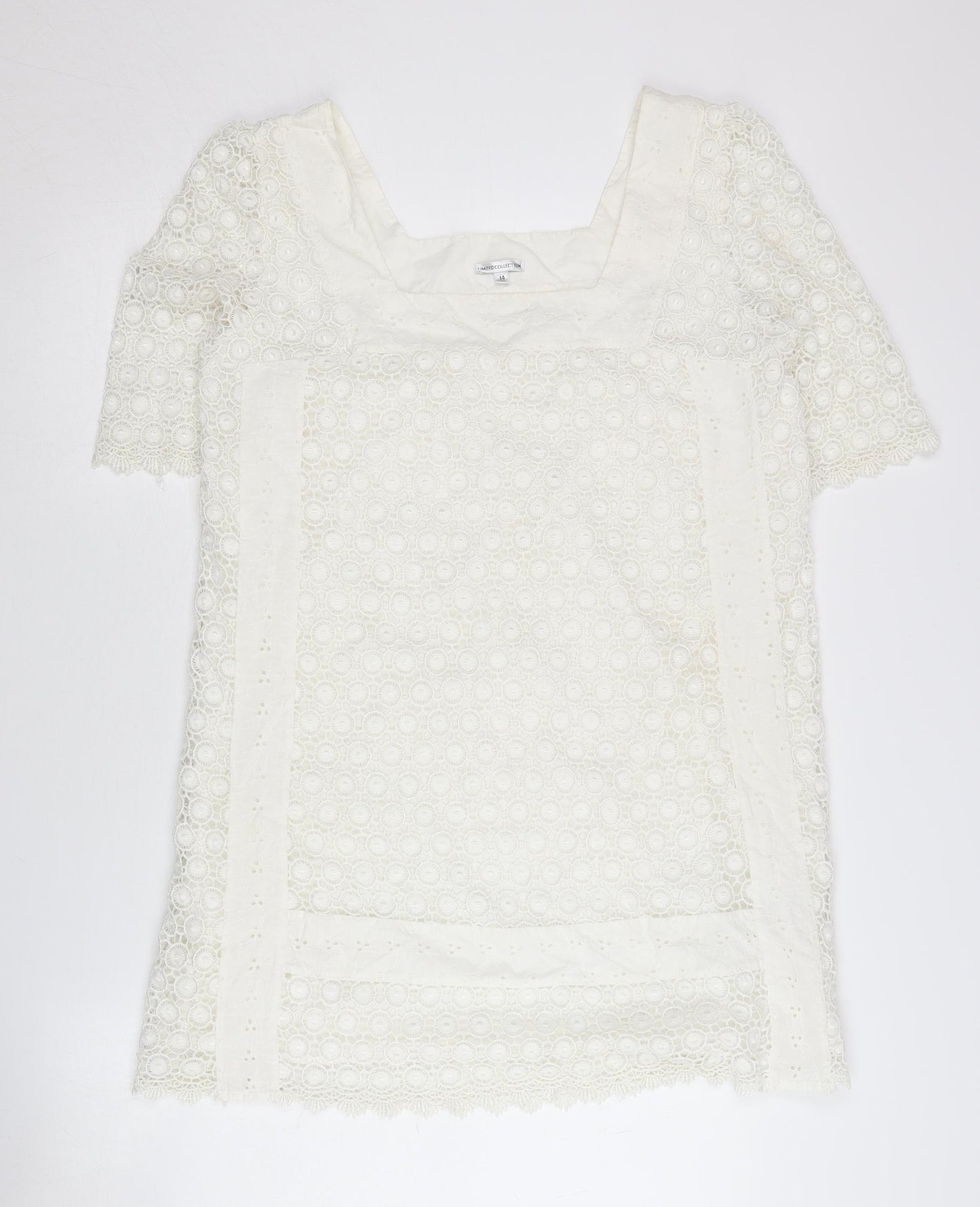Marks and Spencer Women's White Lace Dress UK 14
